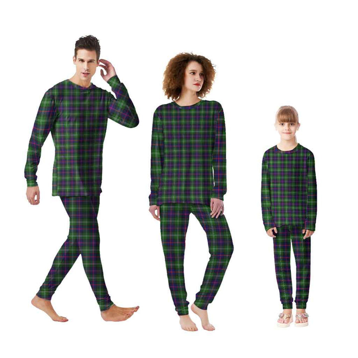 Scottish Sutherland Modern Clan Tartan Pajama Set Tartan Plaid