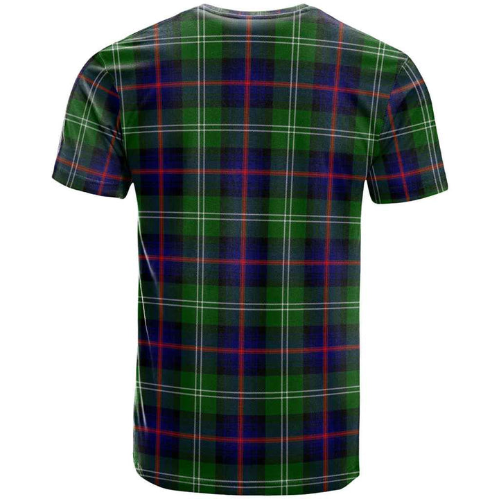 Scottish Sutherland Modern Clan Tartan T-Shirt Back Side Tartan Plaid