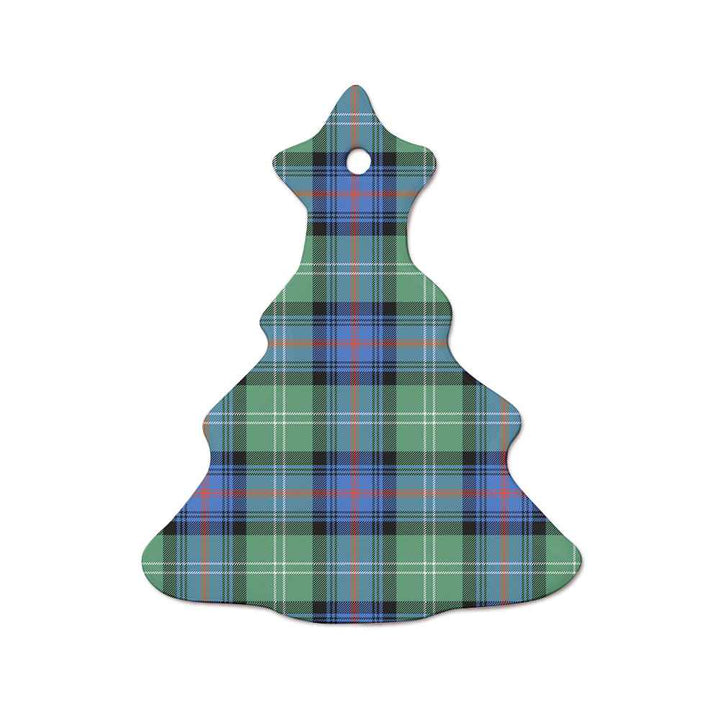 Scottish Sutherland Old Ancient Clan Tartan Ceramic Ornament  Tree Shape Tartan Plaid