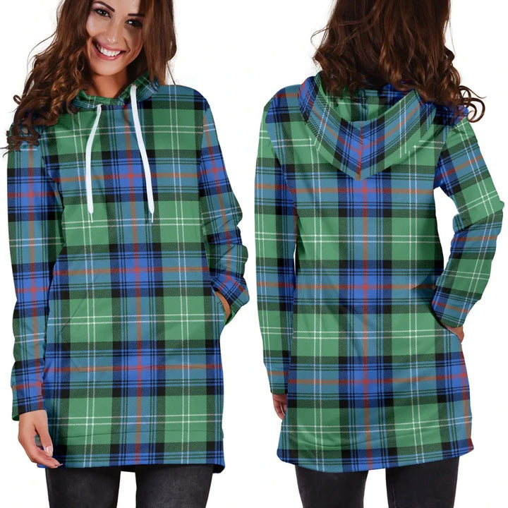 Scottish Sutherland Old Ancient Clan Tartan Hoodie Dress