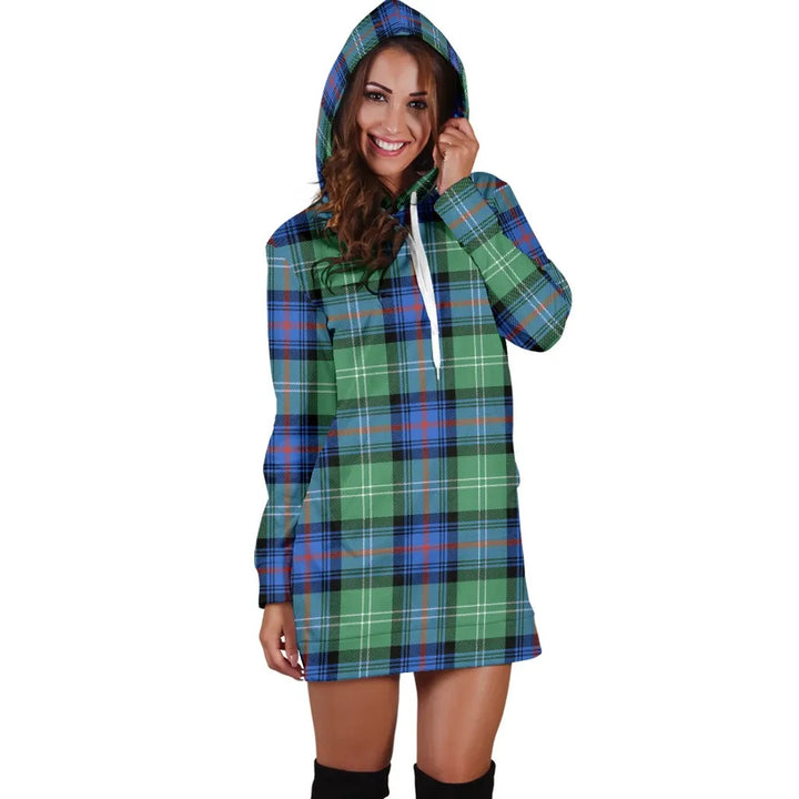 Scottish Sutherland Old Ancient Clan Tartan Hoodie Dress