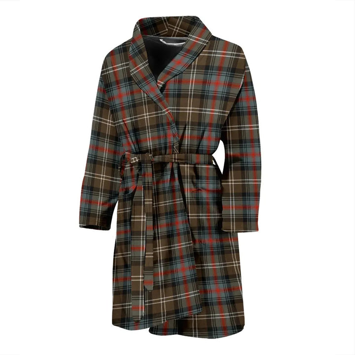 Scottish Sutherland Weathered Clan Tartan Bathrobe 1