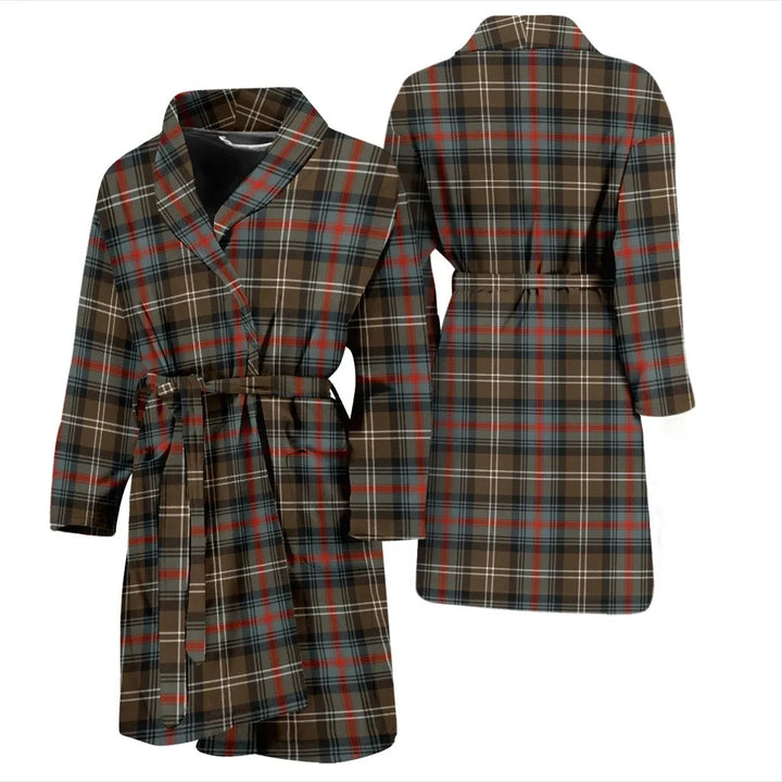 Scottish Sutherland Weathered Clan Tartan Bathrobe 3