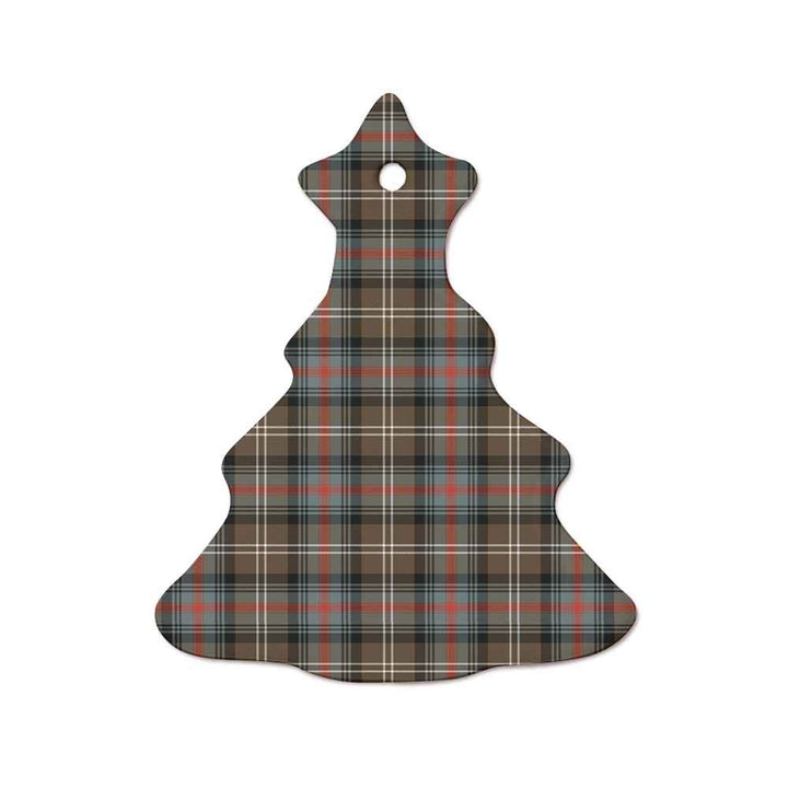 Scottish Sutherland Weathered Clan Tartan Ceramic Ornament  Tree Shape Tartan Plaid