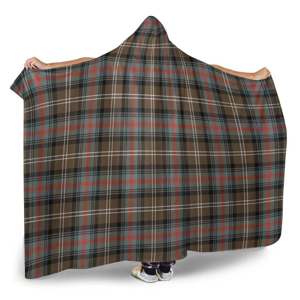 Scottish Sutherland Weathered Clan Tartan Hooded Blanket Tartan Plaid 2