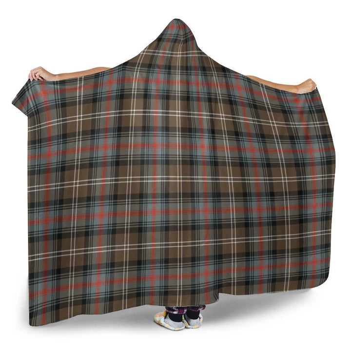 Scottish Sutherland Weathered Clan Tartan Hooded Blanket Tartan Plaid 2