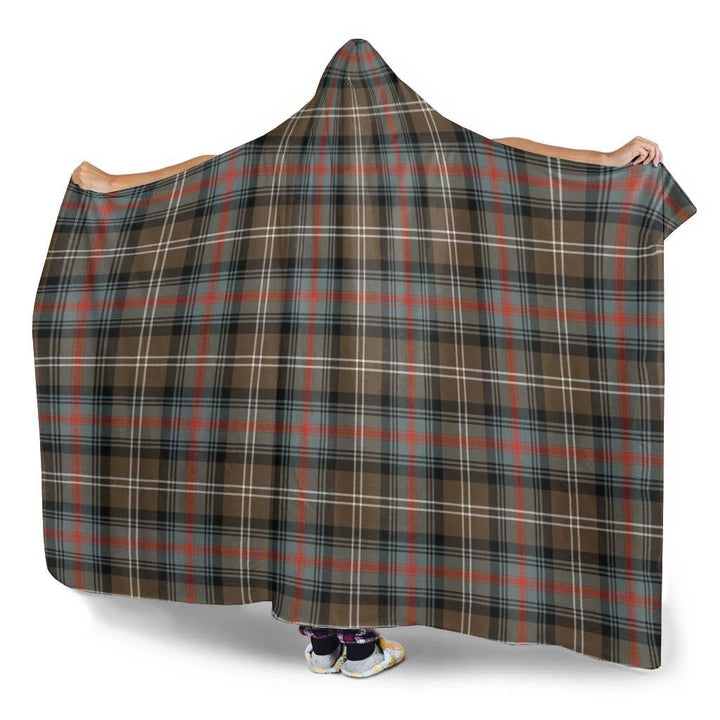 Scottish Sutherland Weathered Clan Tartan Hooded Blanket Tartan Plaid 3