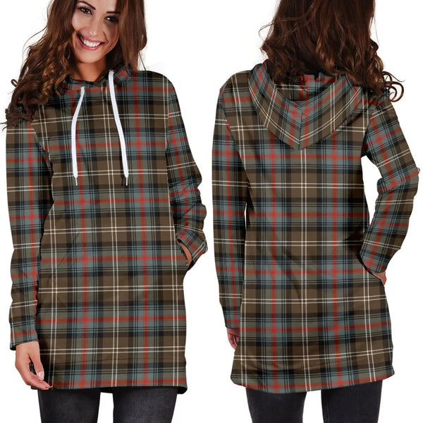 Scottish Sutherland Weathered Clan Tartan Hoodie Dress