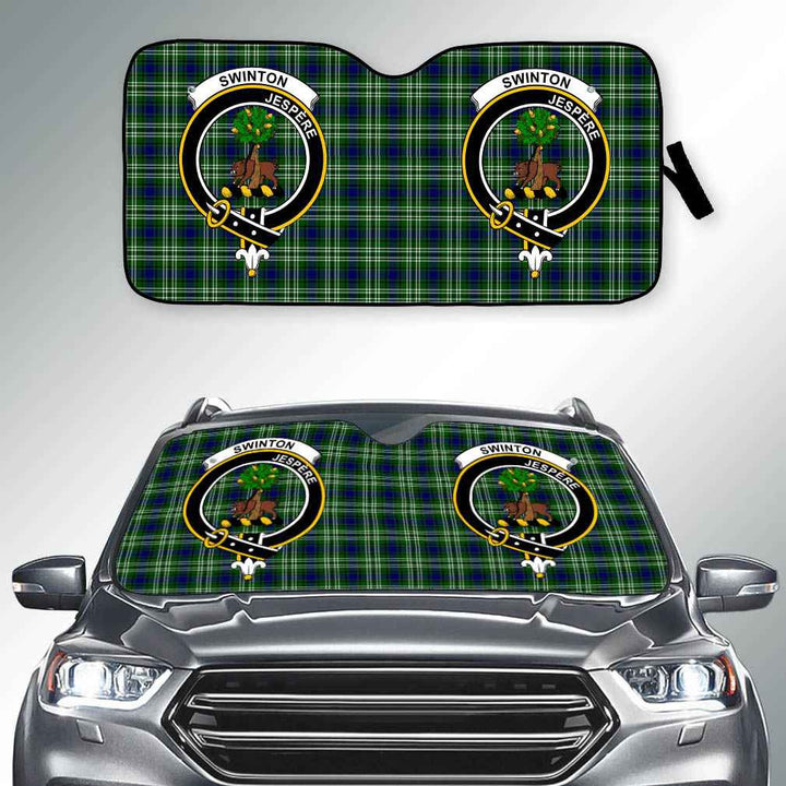 Scottish Swinton Clan Crest Tartan Car Windshield Sun Shade Tartan Plaid 2
