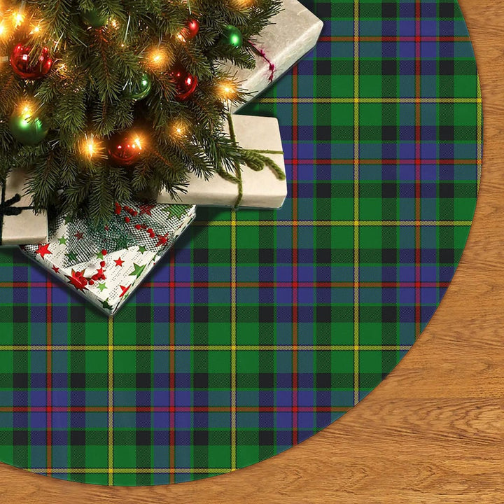 Scottish Tait Modern Clan Tartan Christmas Tree Skirt No Tassels 2 Tartan Plaid