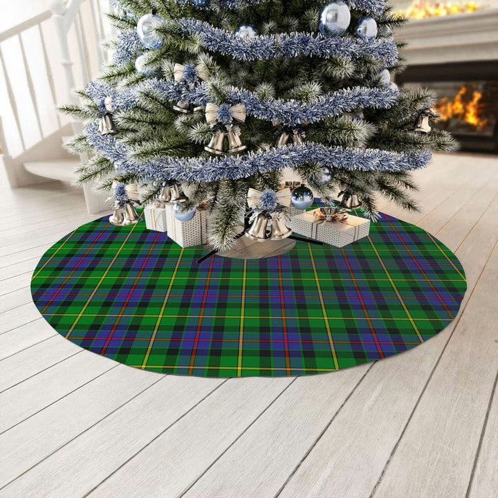 Scottish Tait Modern Clan Tartan Christmas Tree Skirt No Tassels 3 Tartan Plaid