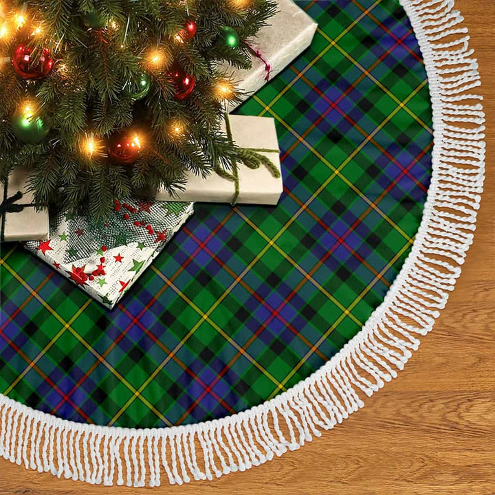 Scottish Tait Modern Clan Tartan Christmas Tree Skirt Tassels 2 Tartan Plaid