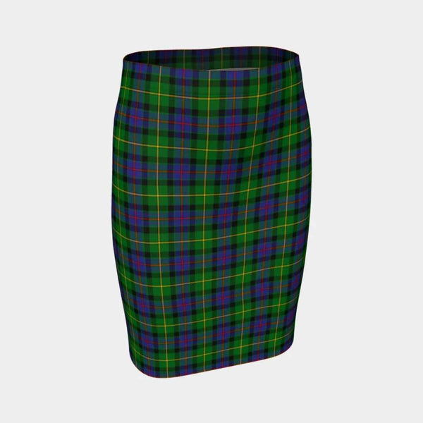 Scottish Tait Modern Clan Tartan Fitted Skirt Tartan Plaid 1