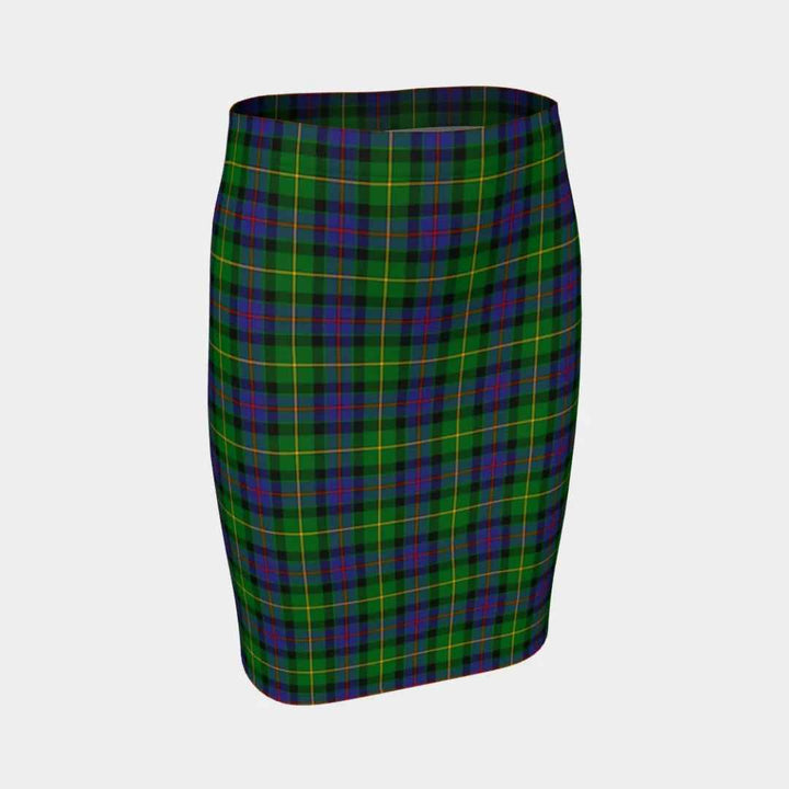 Scottish Tait Modern Clan Tartan Fitted Skirt Tartan Plaid 1