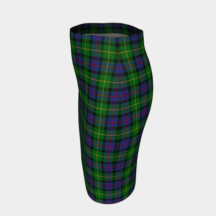 Scottish Tait Modern Clan Tartan Fitted Skirt Tartan Plaid 2