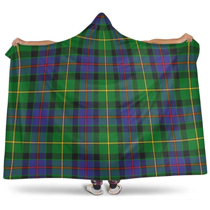 Scottish Tait Modern Clan Tartan Hooded Blanket Tartan Plaid 1