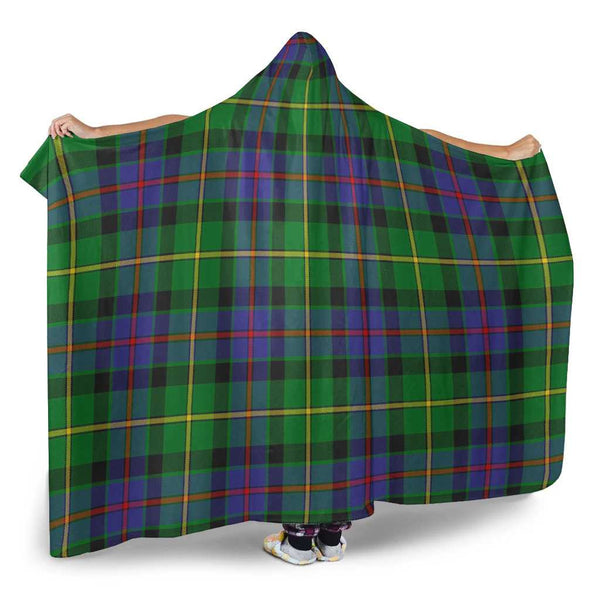 Scottish Tait Modern Clan Tartan Hooded Blanket Tartan Plaid 2