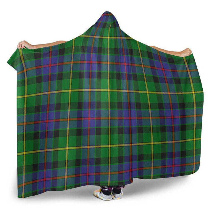 Scottish Tait Modern Clan Tartan Hooded Blanket Tartan Plaid 2