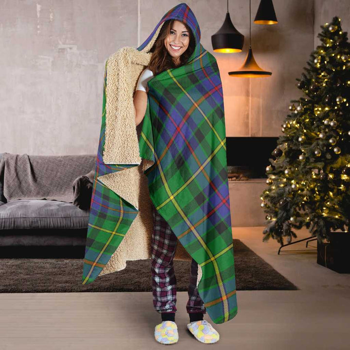 Scottish Tait Modern Clan Tartan Hooded Blanket Tartan Plaid 6