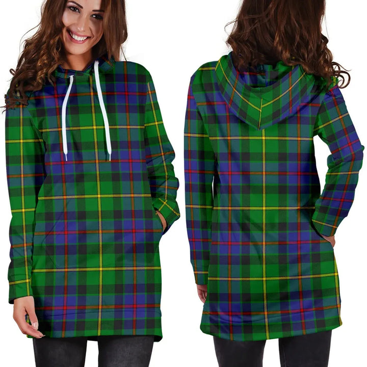 Scottish Tait Modern Clan Tartan Hoodie Dress