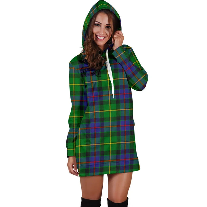 Scottish Tait Modern Clan Tartan Hoodie Dress