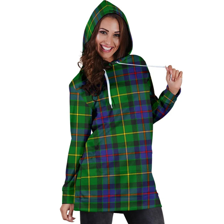 Scottish Tait Modern Clan Tartan Hoodie Dress