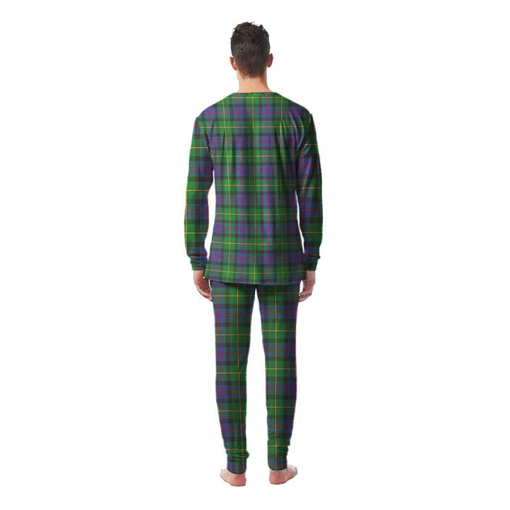 Scottish Tait Modern Clan Tartan Pajama Set Men Back Side Tartan Plaid