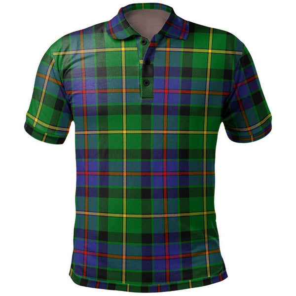 Scottish Tait Modern Clan Tartan Polo Shirt Front Side Tartan Plaid