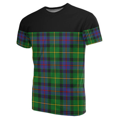 Scottish Tait Modern Clan Tartan T-Shirt Horizontal Style Front Side Tartan Plaid
