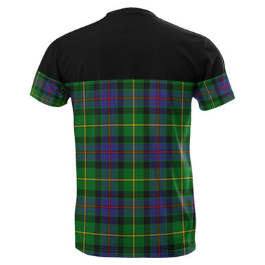 Scottish Tait Modern Clan Tartan T-Shirt Horizontal Style Back Side Tartan Plaid