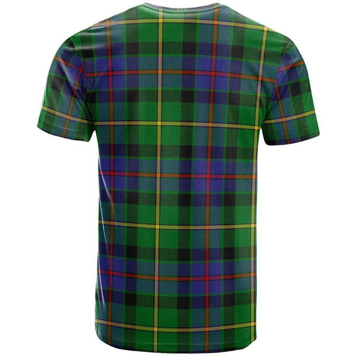 Scottish Tait Modern Clan Tartan T-Shirt Back Side Tartan Plaid