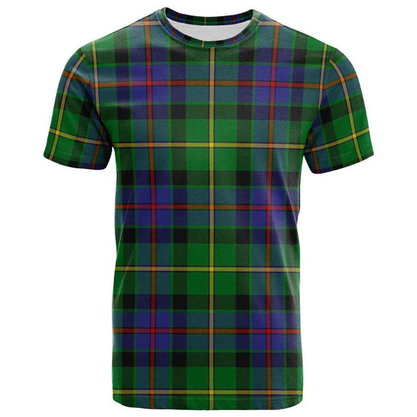 Scottish Tait Modern Clan Tartan T-Shirt Front Side Tartan Plaid