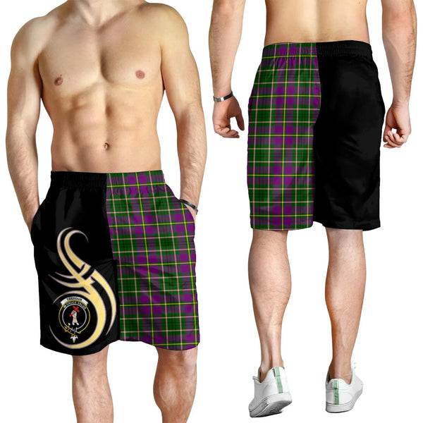 Scottish Taylor Clan Crest Tartan Believe in Me Men's Shorts