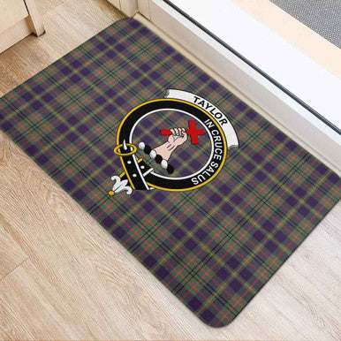 Scottish Taylor Clan Crest Tartan Door Mat Tartan Plaid 2