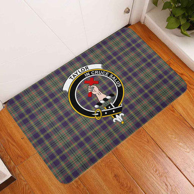 Scottish Taylor Clan Crest Tartan Door Mat Tartan Plaid 3