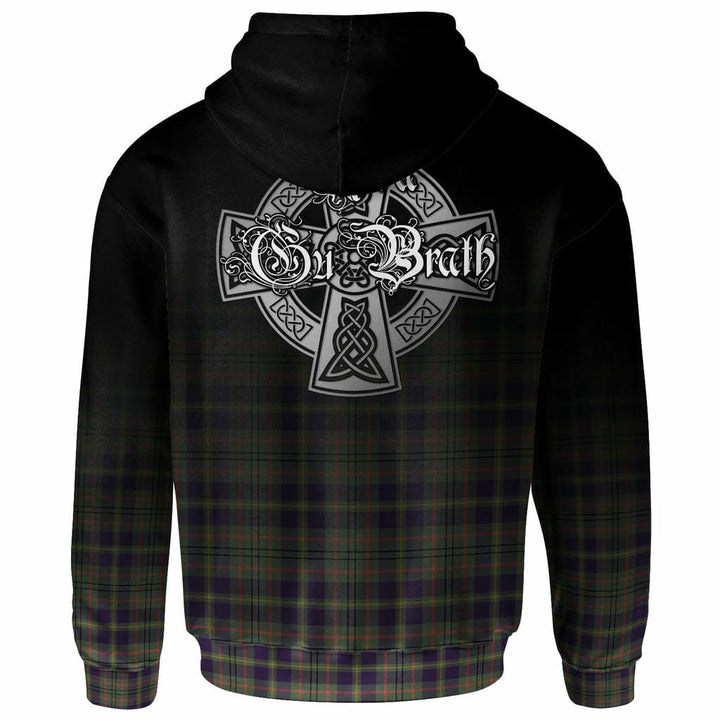 Scottish Taylor Clan Crest Tartan Hoodie - Alba Gu Brath Family Crest Celtic Inspired Back Side Tartan Plaid