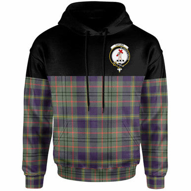 Scottish Taylor Clan Crest Tartan Hoodie - Horizontal Style Front Side Tartan Plaid