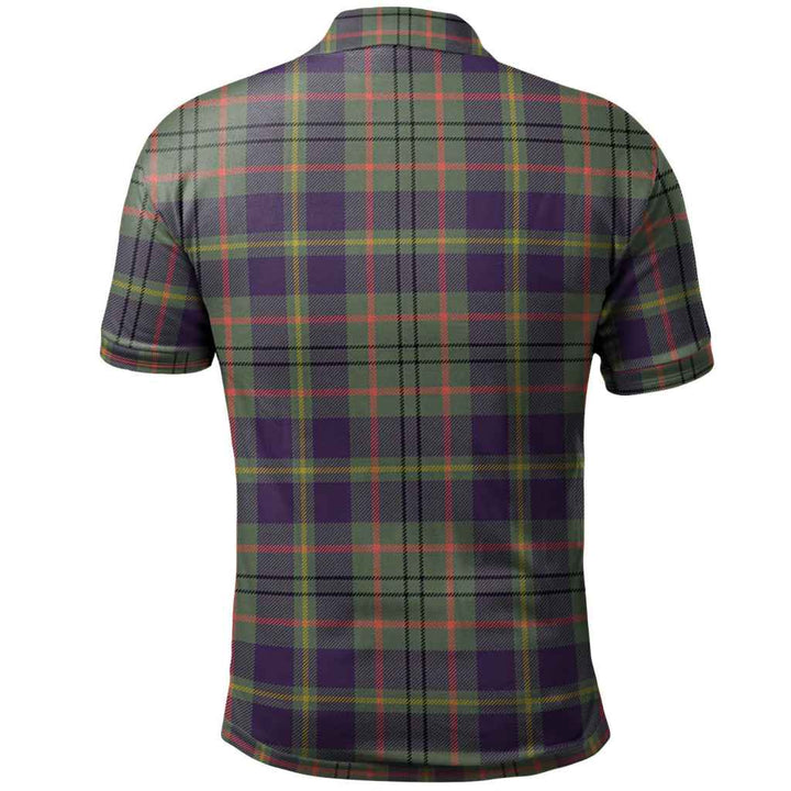 Scottish Taylor Clan Crest Tartan Polo Shirt Back Side Tartan Plaid
