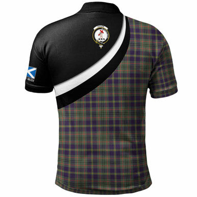 Scottish Taylor Clan Crest Tartan Polo Shirt - Scotland Forever Style Back Side Tartan Plaid