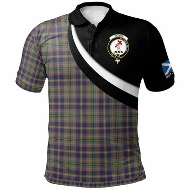 Scottish Taylor Clan Crest Tartan Polo Shirt - Scotland Forever Style Front Side Tartan Plaid
