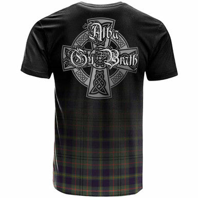 Scottish Taylor Clan Crest Tartan T-Shirt - Alba Gu Brath Family Crest Celtic Inspired Back Side Tartan Plaid