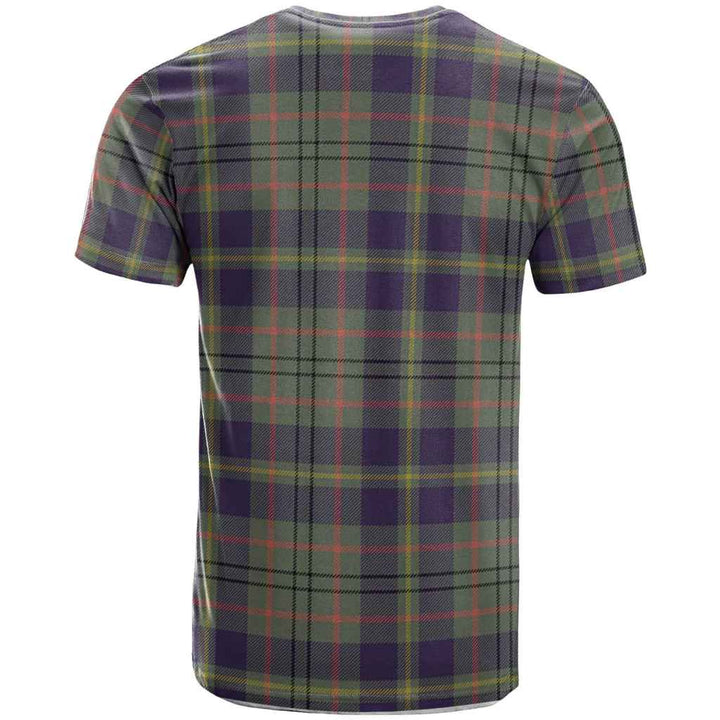 Scottish Taylor Clan Crest Tartan T-Shirt Back Side Tartan Plaid