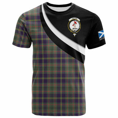 Scottish Taylor Clan Crest Tartan T-Shirt - Scotland Forever Style Front Side Tartan Plaid
