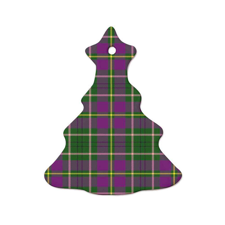 Scottish Taylor Clan Tartan Ceramic Ornament  Tree Shape Tartan Plaid