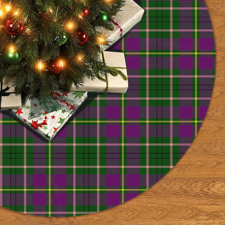 Scottish Taylor Clan Tartan Christmas Tree Skirt No Tassels 2 Tartan Plaid