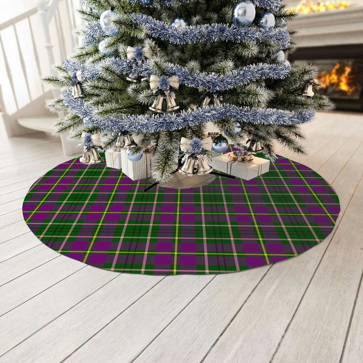 Scottish Taylor Clan Tartan Christmas Tree Skirt No Tassels 3 Tartan Plaid