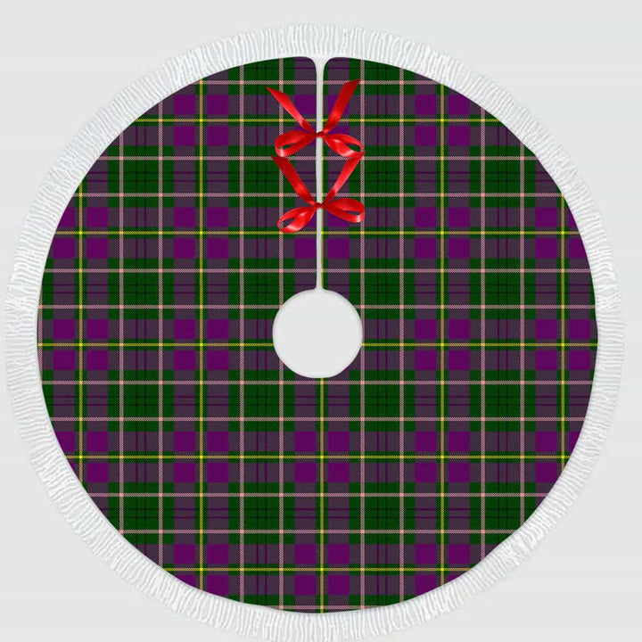 Scottish Taylor Clan Tartan Christmas Tree Skirt Tassels 1 Tartan Plaid