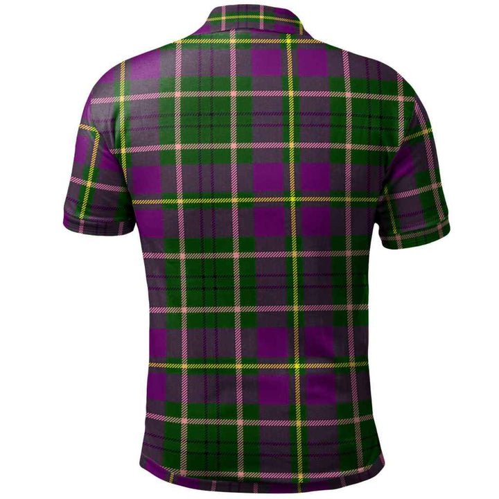 Scottish Taylor Clan Tartan Polo Shirt Back Side Tartan Plaid