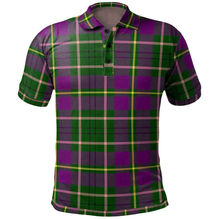 Scottish Taylor Clan Tartan Polo Shirt Front Side Tartan Plaid