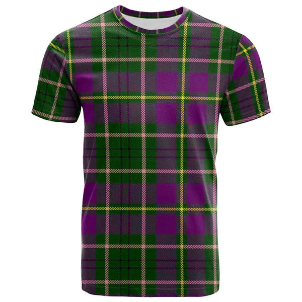 Scottish Taylor Clan Tartan T-Shirt Front Side Tartan Plaid